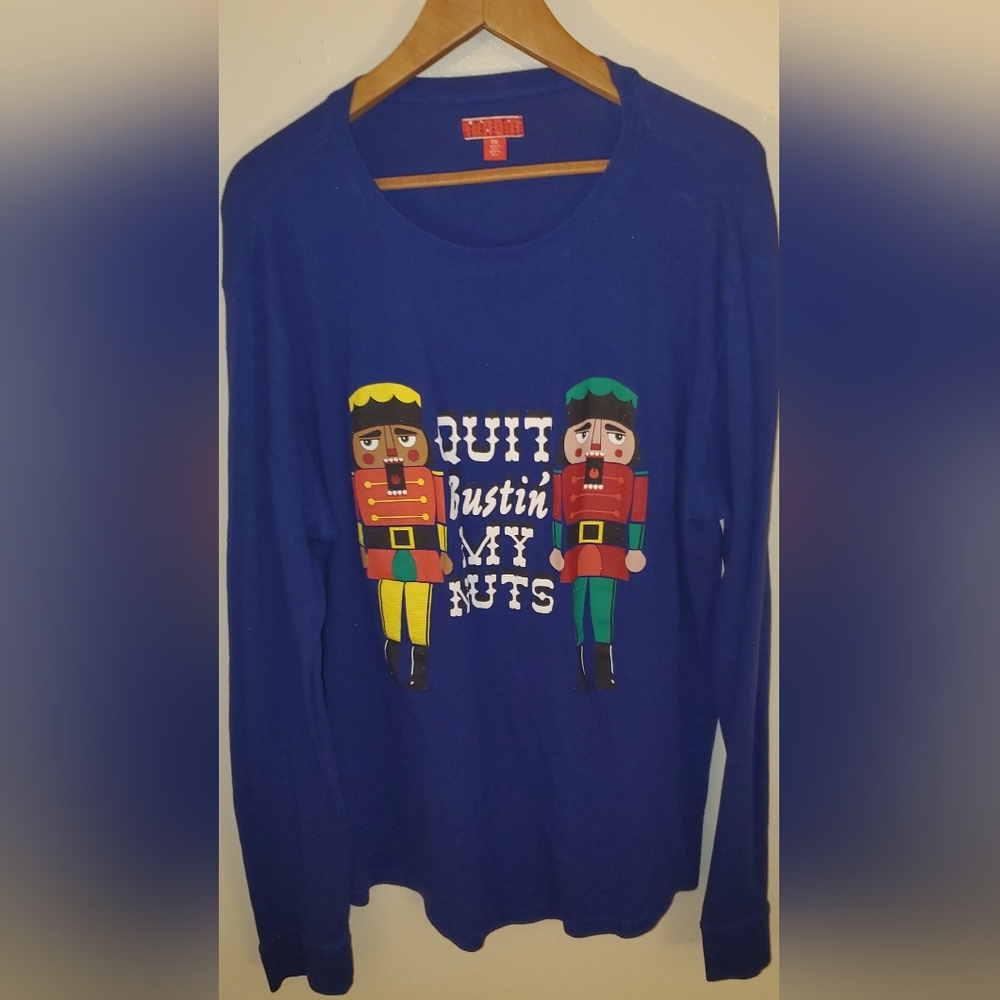 Funny Christmas long sleeve shirt Size XXL